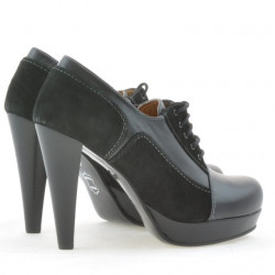 Eleganckie damskie buty 1093 czarne łączone