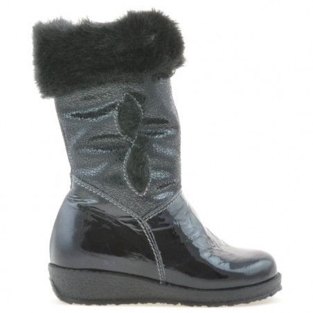 Buty dla małych dzieci 24c lakier indygo