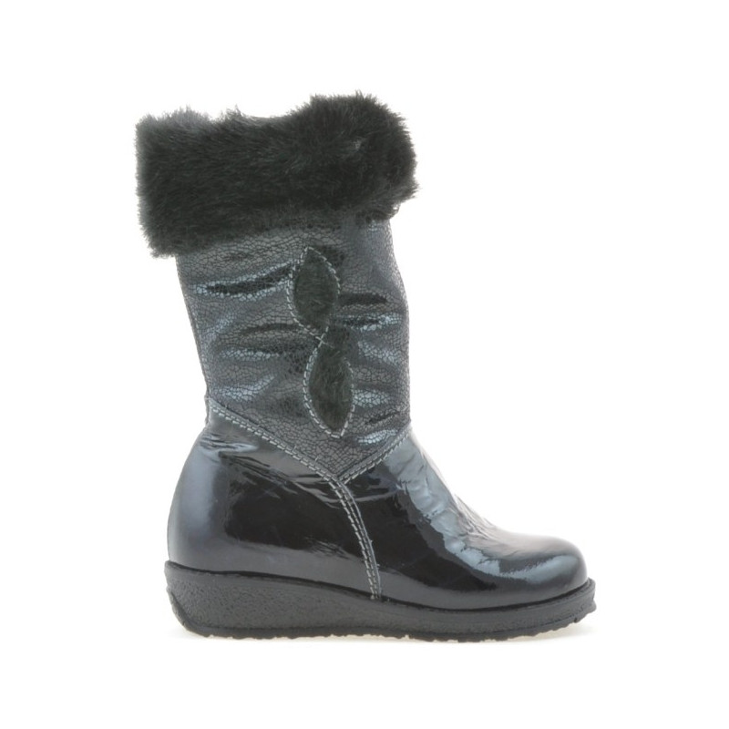 Buty dla małych dzieci 24c lakier indygo