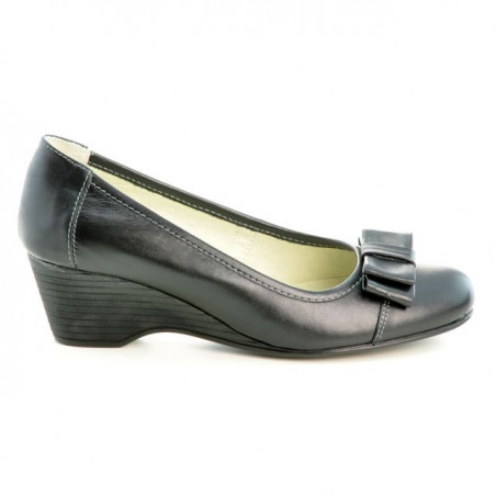 Casualowe / eleganckie buty damskie 636-1 czarne