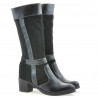 Damskie kozaki 3250 czarny kombinowany