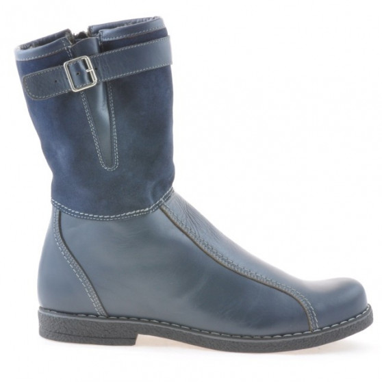 Damskie botki 3249 indigo kombinowany