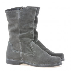 Damskie botki 3272 antracyt welur