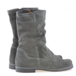 Damskie botki 3272 antracyt welur