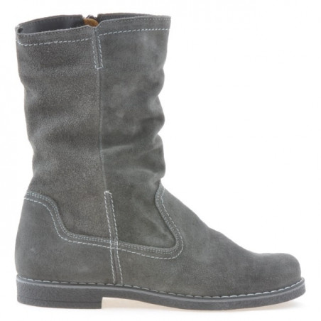 Damskie botki 3272 antracyt welur