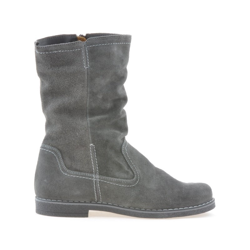 Damskie botki 3272 antracyt welur