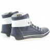 Buty damskie 258 biz indygo+białe