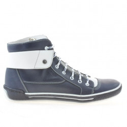 Buty damskie 258 biz indygo+białe