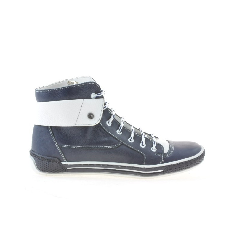 Buty damskie 258 biz indygo+białe