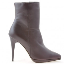 Damskie botki 1157 bordo