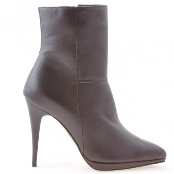 Damskie botki 1157 bordo