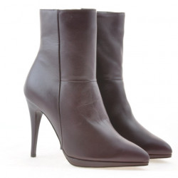 Damskie botki 1157 bordo