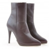 Damskie botki 1157 bordo