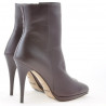Damskie botki 1157 bordo