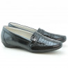 Damskie buty casual (duże rozmiary) 679m czarny lakier croco