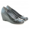 Damskie buty casual 613 lakier czarny