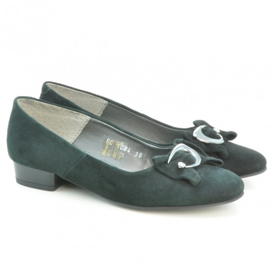 Damskie buty casual 1084 czarne antilopa