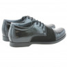 Buty dziecięce 132 lakier czarny+czarny welur