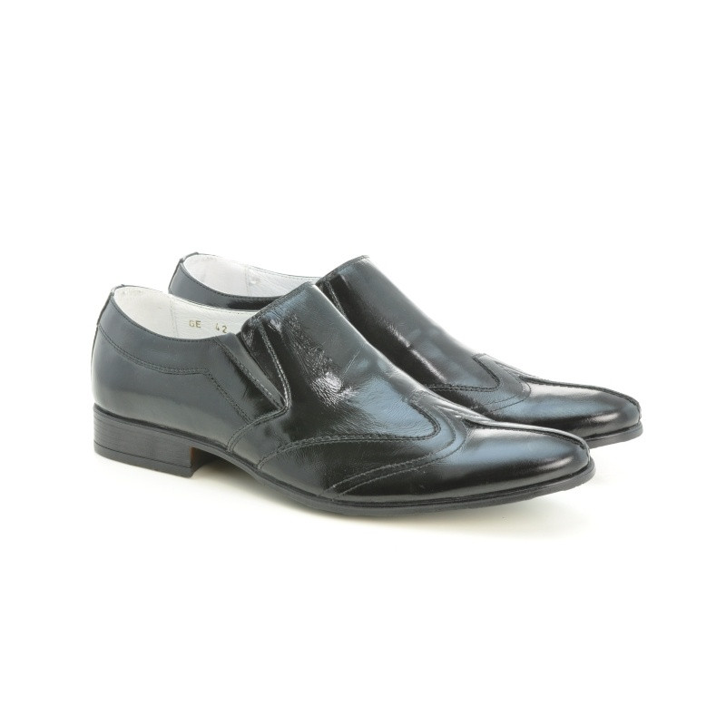 Eleganckie buty męskie 995 czarny lakier