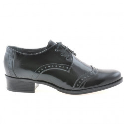 Buty casual damskie 691 lakierowane czarne