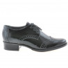 Buty casual damskie 691 lakierowane czarne