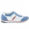 Buty sportowe damskie 196 indygo+białe