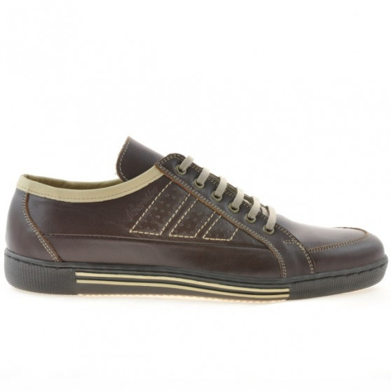 Buty sportowe męskie 703 brązowe