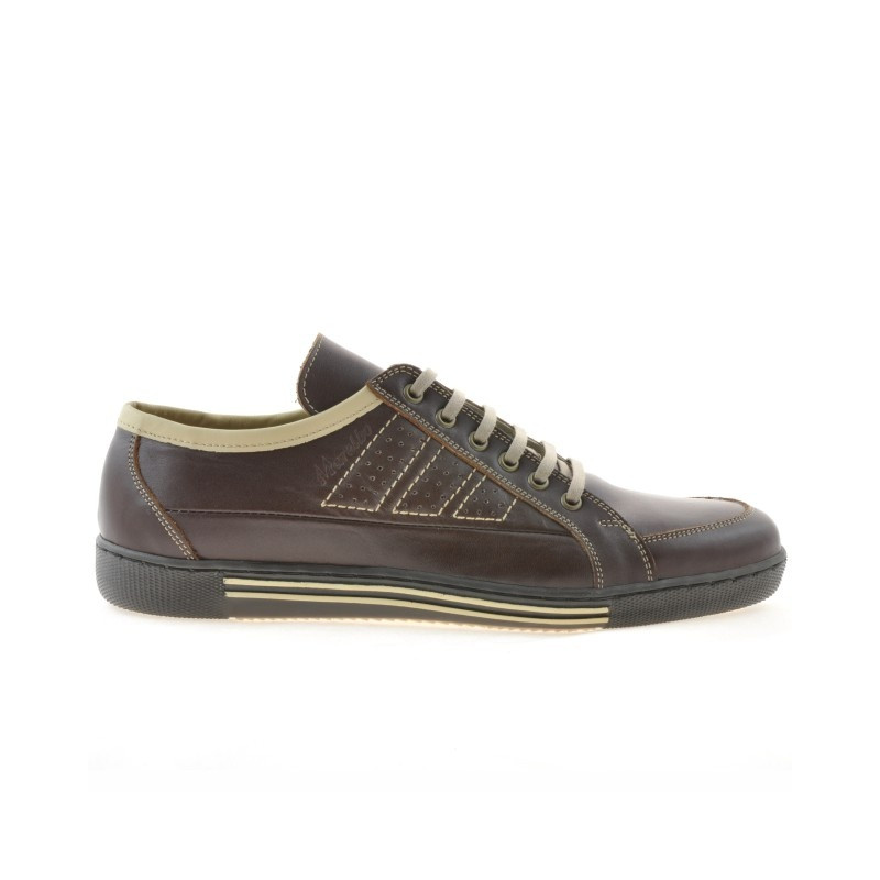 Buty sportowe męskie 703 brązowe