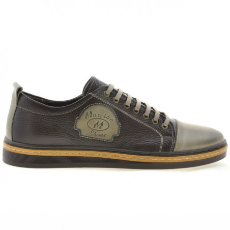 Buty casual / sportowe męskie 766 piasek+kawa