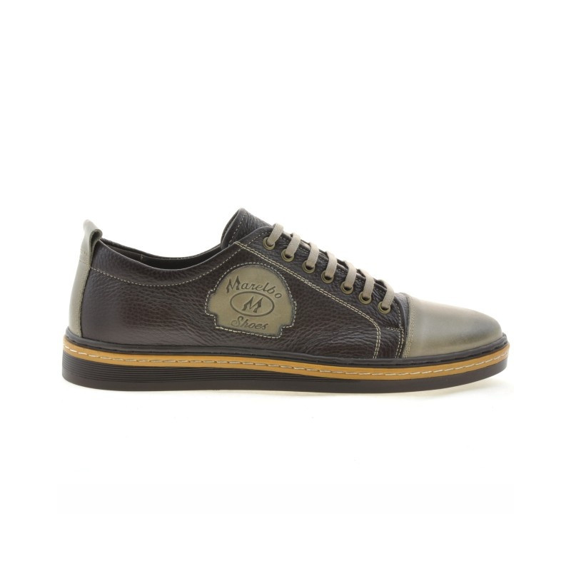 Buty casual / sportowe męskie 766 piasek+kawa