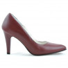 Eleganckie buty damskie 1234 bordowe