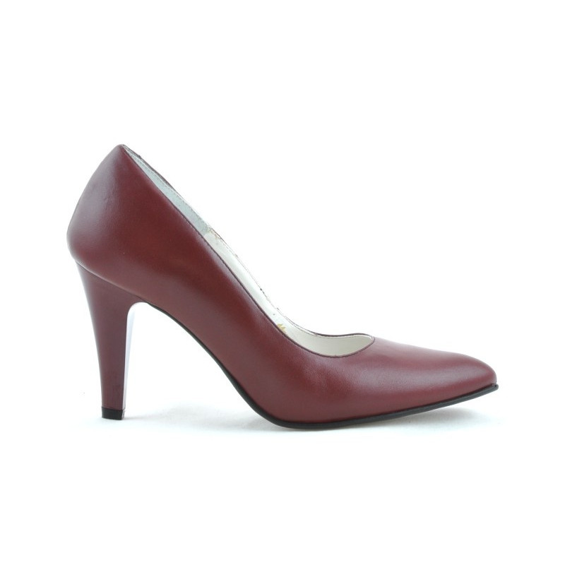 Eleganckie buty damskie 1234 bordowe