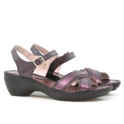 Sandale damskie 501 fioletowy kombinowany
