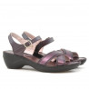 Sandale damskie 501 fioletowy kombinowany