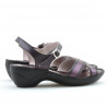 Sandale damskie 501 fioletowy kombinowany