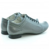 Damskie buty casual 645 szare z czarną podeszwą