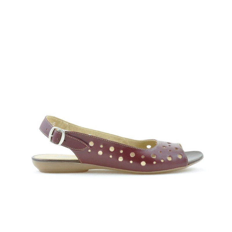 Sandały damskie 5020 bordo