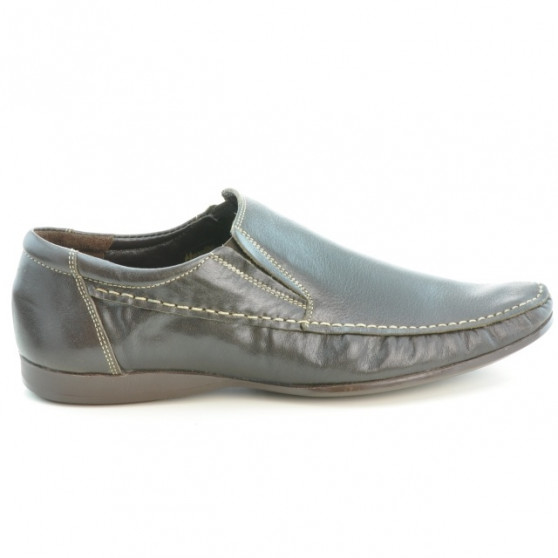 Casualowe / eleganckie buty męskie 861 kawa