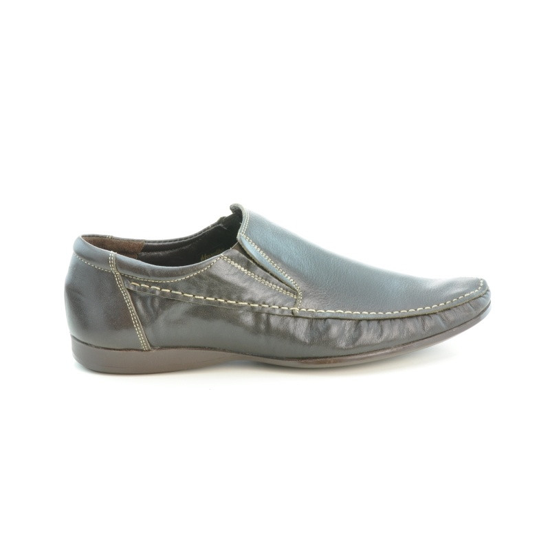 Casualowe / eleganckie buty męskie 861 kawa