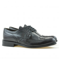 Eleganckie buty męskie 799 w bordowym kolorze