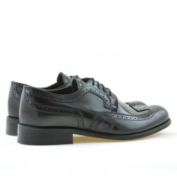 Eleganckie buty męskie 799 w bordowym kolorze
