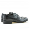 Eleganckie buty męskie 799 w bordowym kolorze