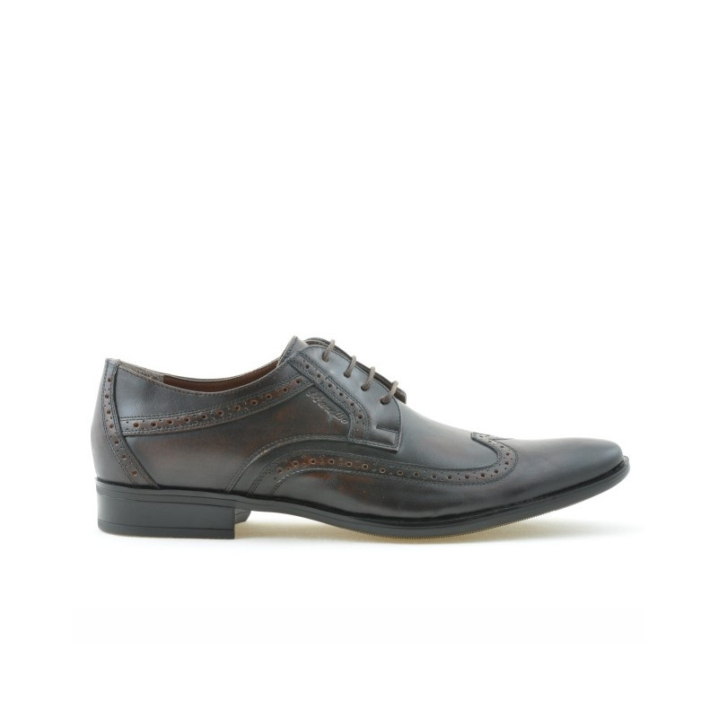 Eleganckie buty męskie 797 a brązowy