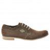 Męskie buty casual/eleganckie 730 kawa zamsz