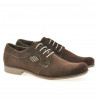 Męskie buty casual/eleganckie 730 kawa zamsz