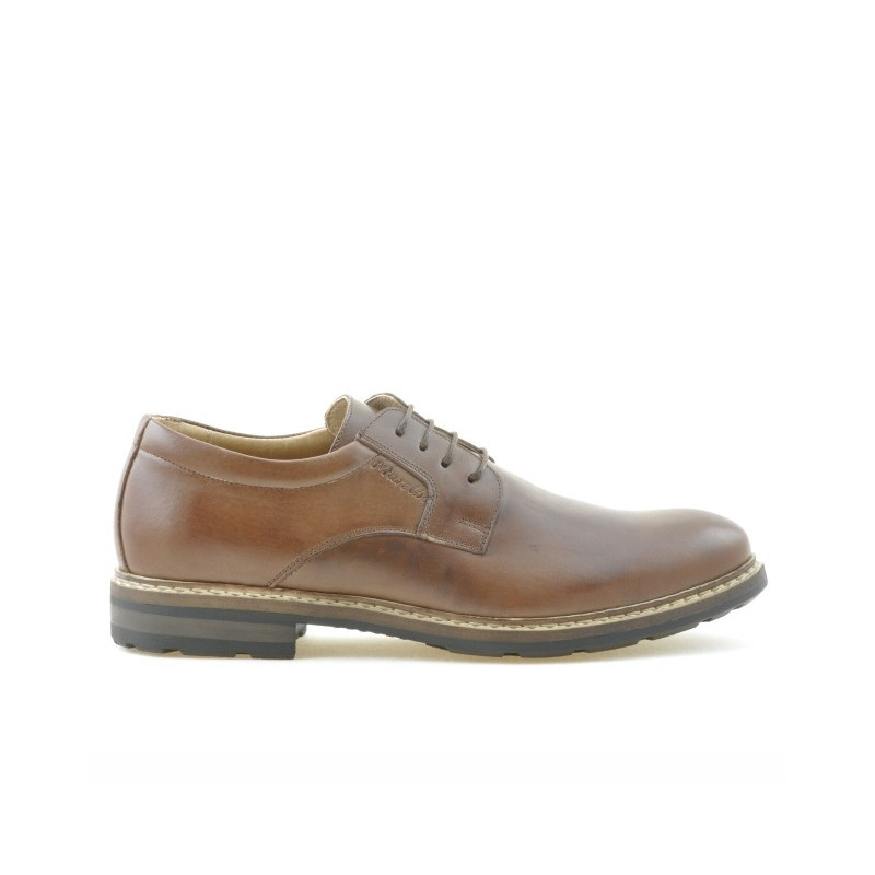Casual / eleganckie buty męskie 755 brązowe