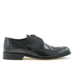 Eleganckie buty męskie 799 w bordowym kolorze
