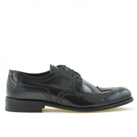 Eleganckie buty męskie 799 w bordowym kolorze