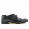 Eleganckie buty męskie 799 w bordowym kolorze