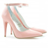 Eleganckie buty damskie 1247 różowy lakier